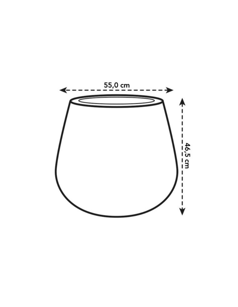 Pot Pure Cone Concrete - Elho Elho Pot et bac en plastique rond