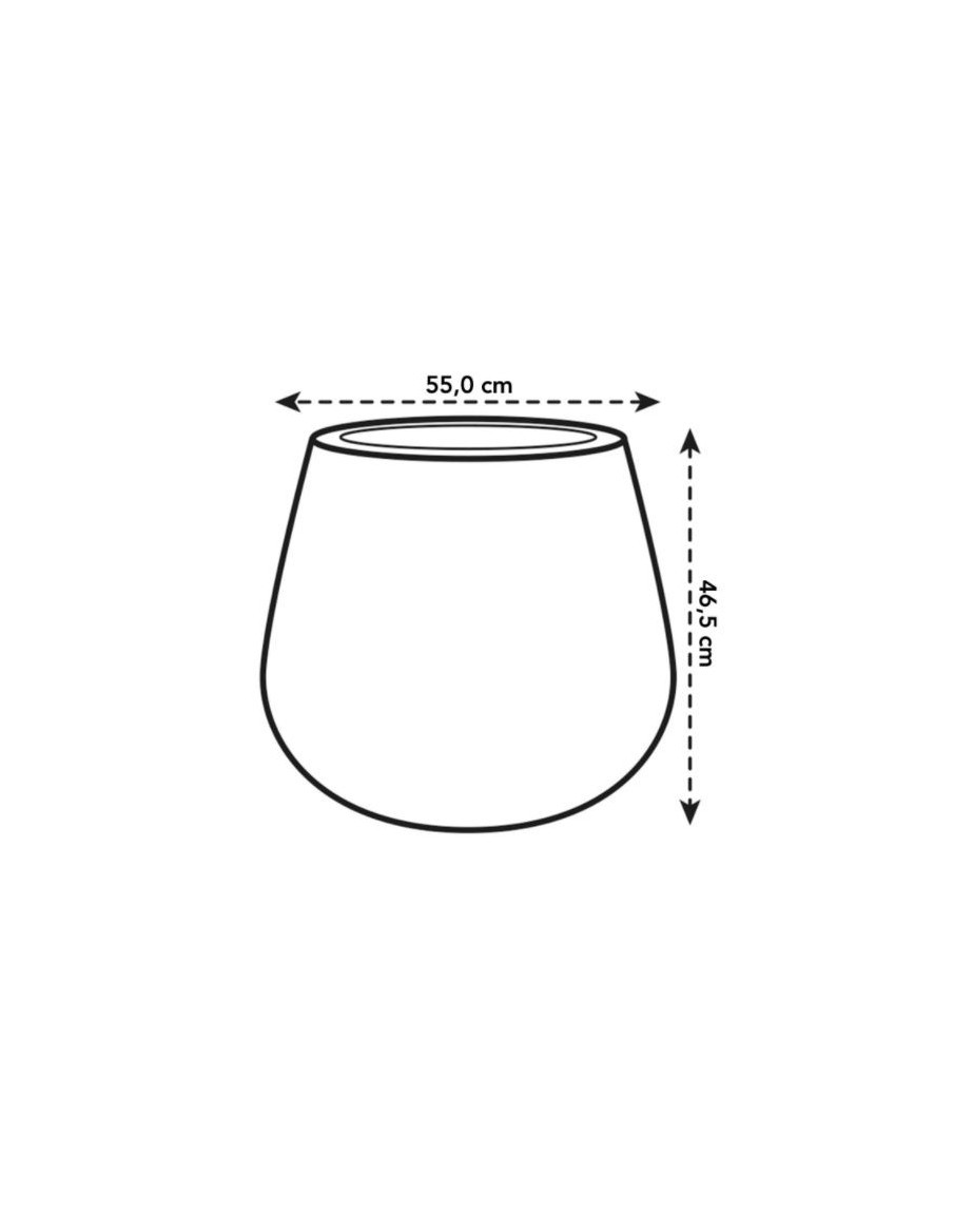 Pot Pure Cone Concrete - Elho Elho Pot et bac en plastique rond
