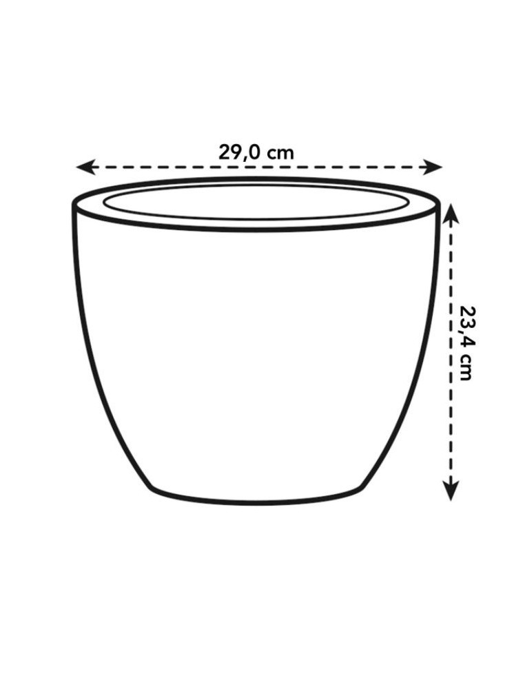 Pot Pure Soft Round - Elho Elho Pot et bac en plastique rond