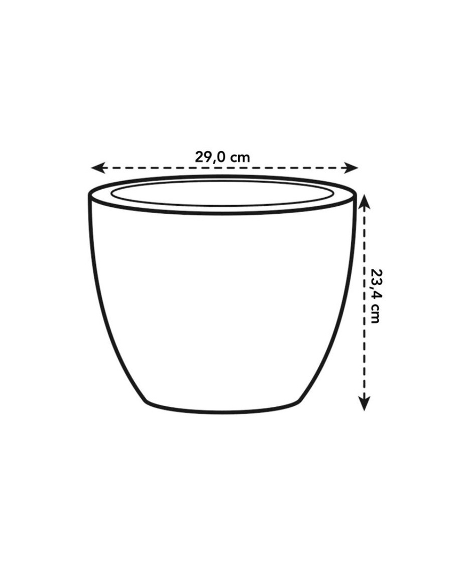 Pot Pure Soft Round - Elho Elho Pot et bac en plastique rond