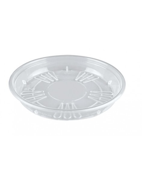 Uni-soucoupe ronde transparente Elho Soucoupe pour pot et bac en plastique