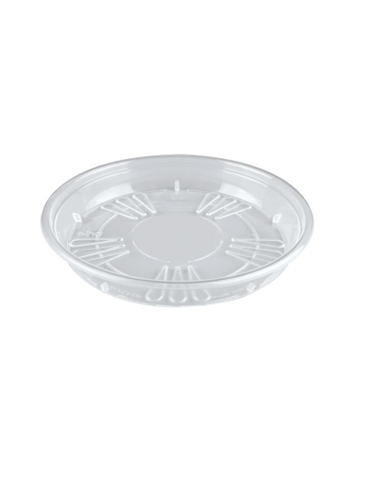 Uni-soucoupe ronde transparente Elho Soucoupe pour pot et bac en plastique