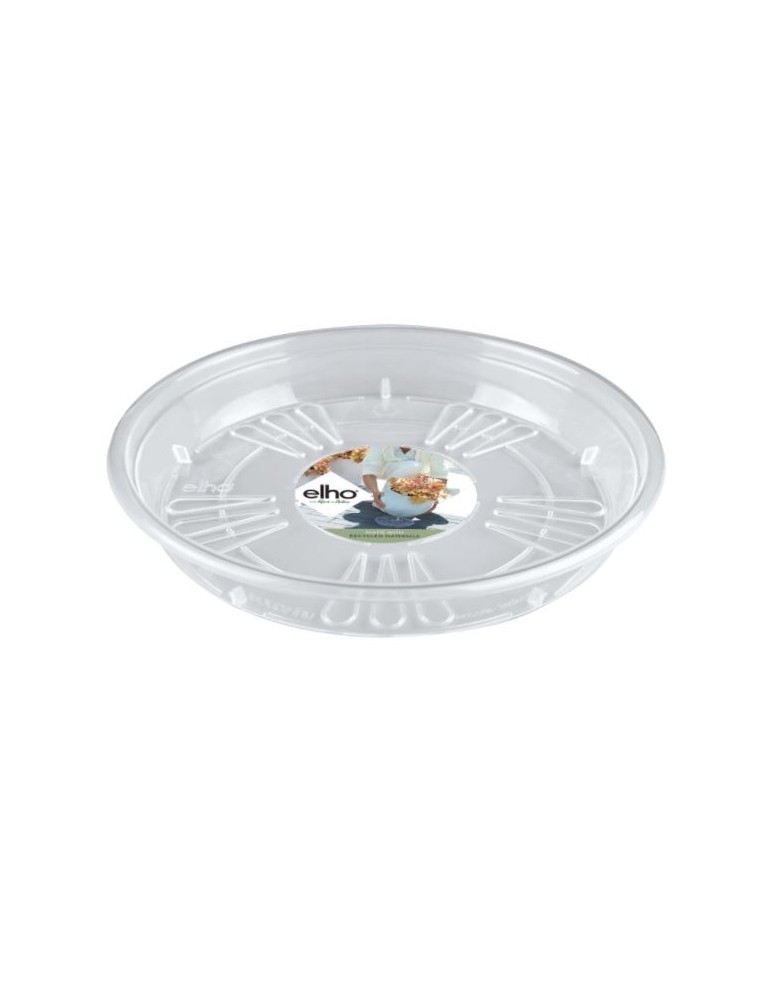Uni-soucoupe ronde transparente Elho Soucoupe pour pot et bac en plastique