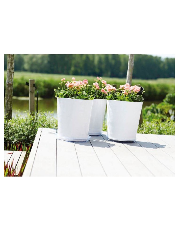 Uni-soucoupe ronde transparente Elho Soucoupe pour pot et bac en plastique