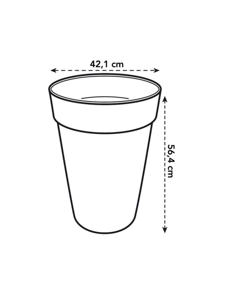 Pot Loft Urban rond haut - Ø 42 - Elho Elho Pot et bac en plastique rond