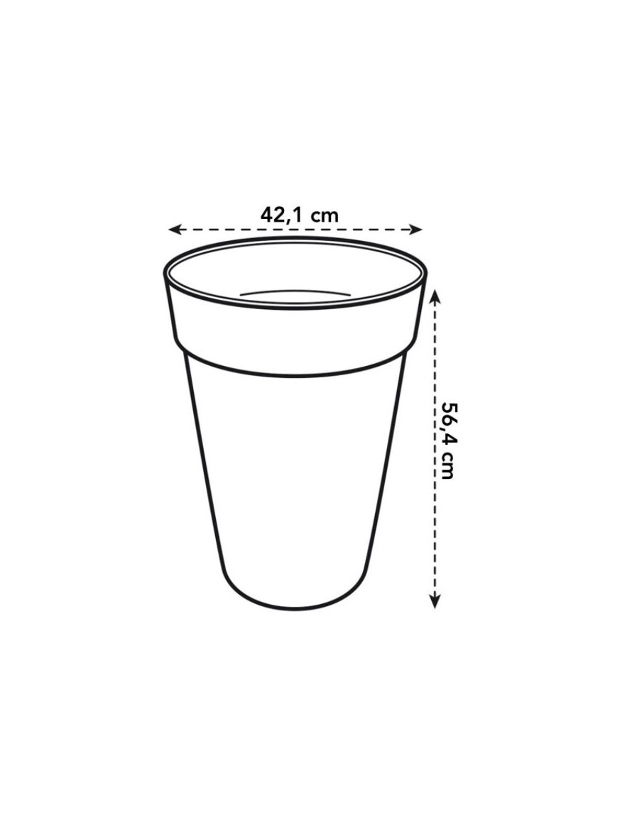 Pot Loft Urban rond haut - Ø 42 - Elho Elho Pot et bac en plastique rond