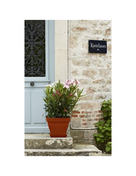 Pot Roméo carré Poétic Jardin Pot et bac en plastique carré 2