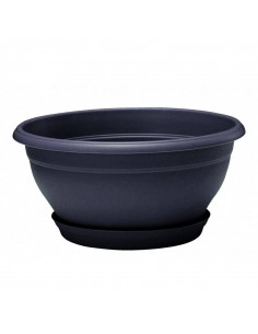 Coupe Lotus avec soucoupe clipsée Poétic Jardin Pot et bac en plastique rond 2