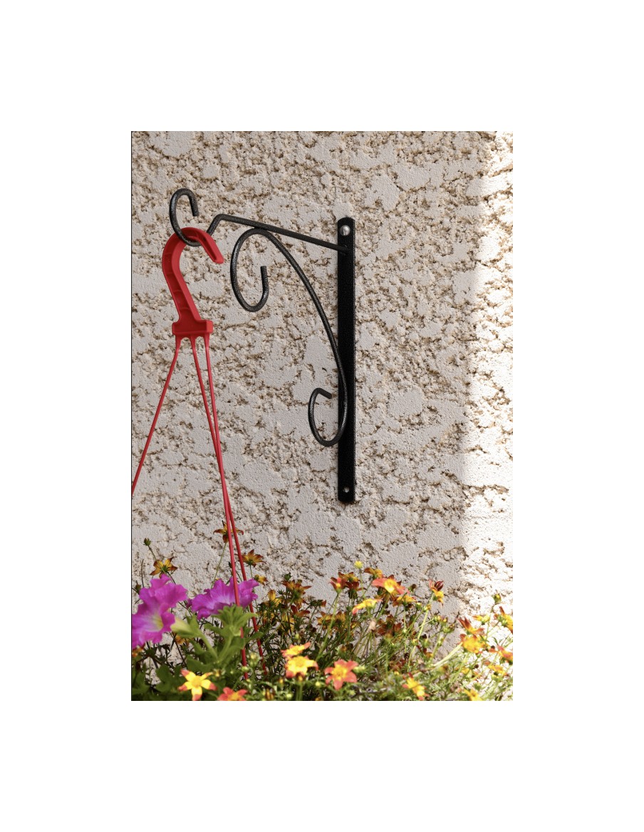 Potence en fer rond Louis Moulin Porte pot