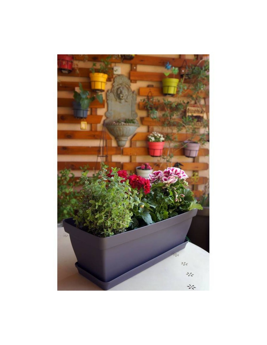 Jardinière Roméo Poétic Jardin Jardinière en plastique