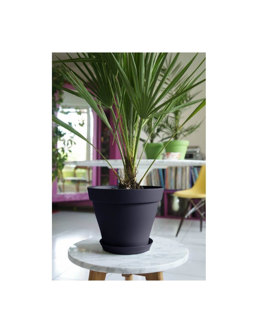 Pot Roméo rond Poétic Jardin Pot et bac en plastique rond