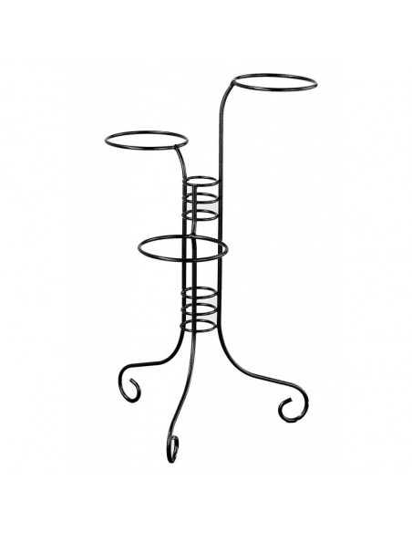 Porte-plantes 3 pots Louis Moulin Roule plante et supports pot à roulettes