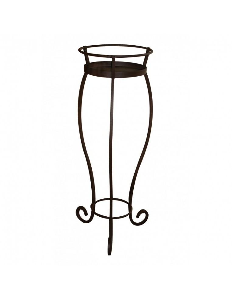 Porte-plantes "Volute" + soucoupe Louis Moulin Roule plante et supports pot à roulettes