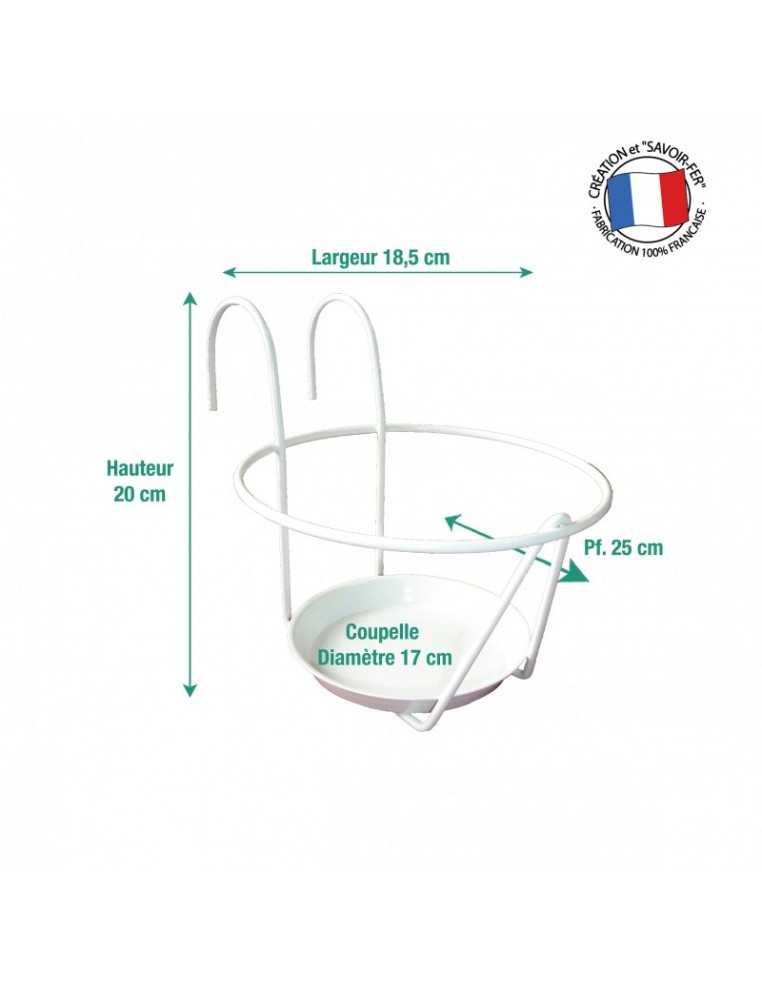 Porte-plantes à crochet Louis Moulin Roule plante et supports pot à roulettes