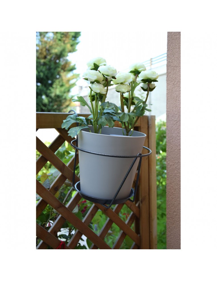 Porte-plantes avec crochets Louis Moulin Roule plante et supports pot à roulettes