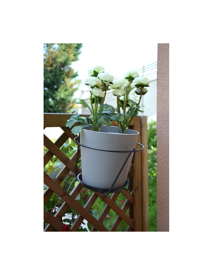 Porte-plantes avec crochets Louis Moulin Roule plante et supports pot à roulettes