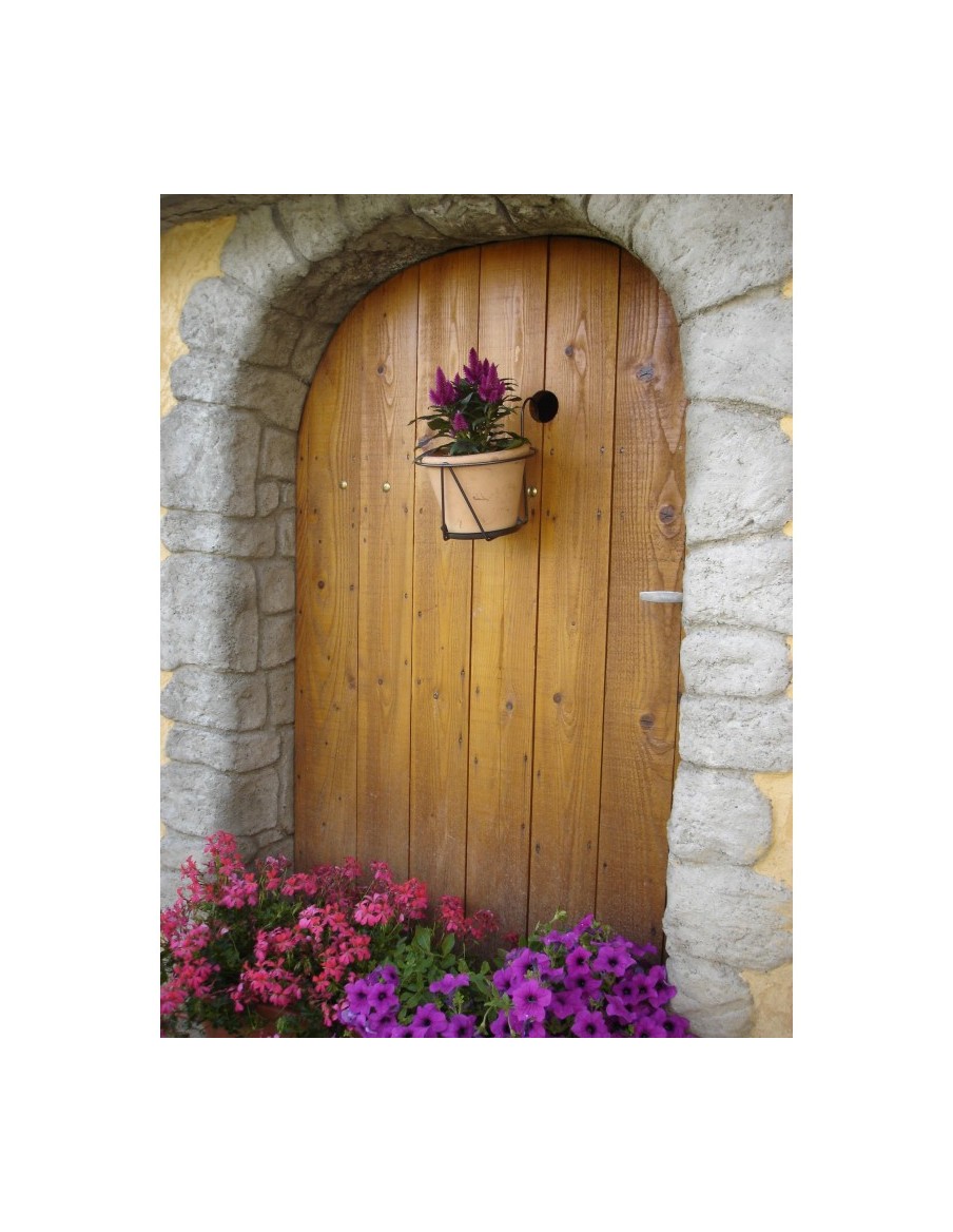 Porte-plantes + soucoupe avec crochets Louis Moulin Roule plante et supports pot à roulettes