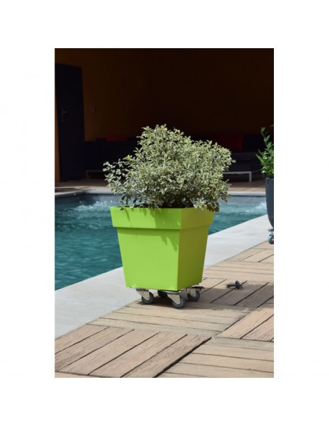 Support à 4 roues en aluminium Louis Moulin Support jardinière 2