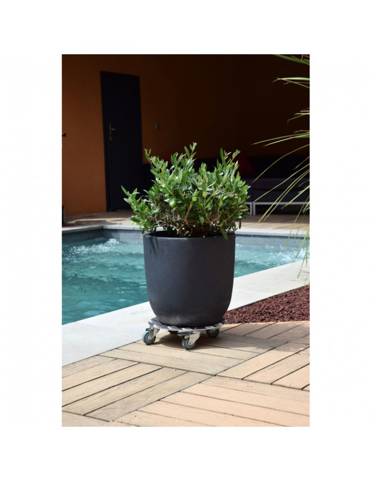 Support à 4 roues en aluminium Louis Moulin Support jardinière