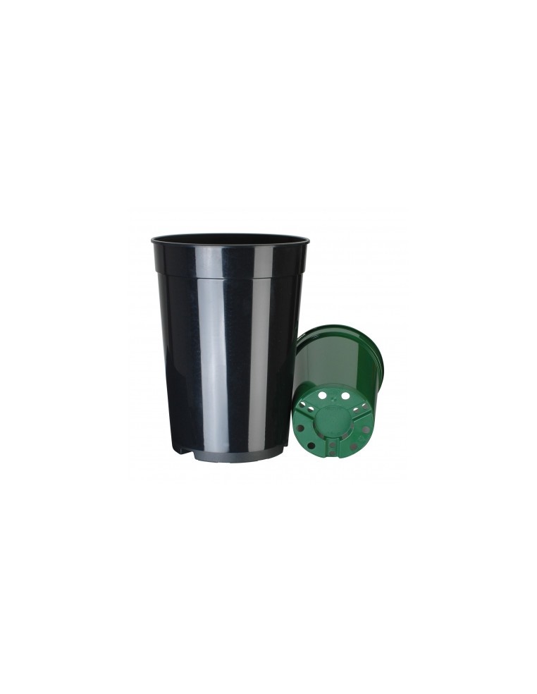 Pot plastique noir pour rosier  Pot et bac en plastique rond