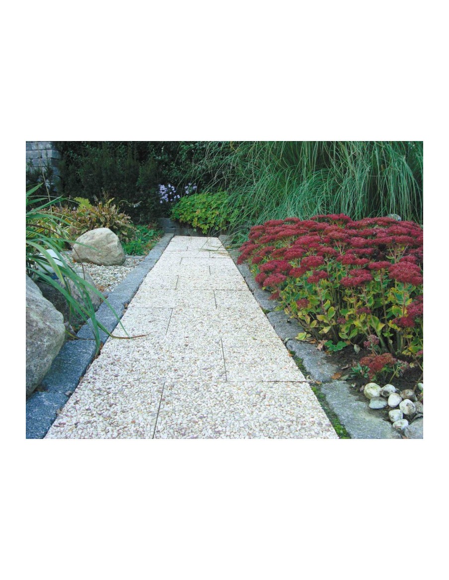 Dalle gravillonnée 40 x 40cm  Dalle et caillebotis