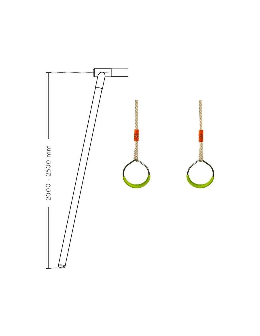 Paire d'anneaux Soulet Agrès, portique et accessoire