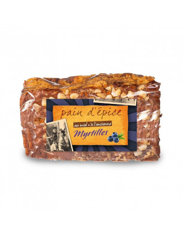 Pain d'épices à l'ancienne - Myrtilles - 500 g Apidis Pain d'épices