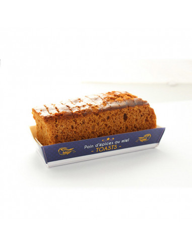 Pain d'épices toast miel - 120g Apidis Pain d'épices