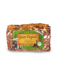 Pain d'épices à l'ancienne - Pomme cannelle - 220 g Apidis Pain d'épices