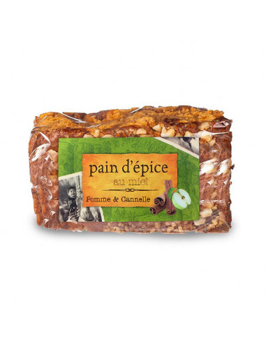 Pain d'épices à l'ancienne - Pomme cannelle - 220 g Apidis Pain d'épices