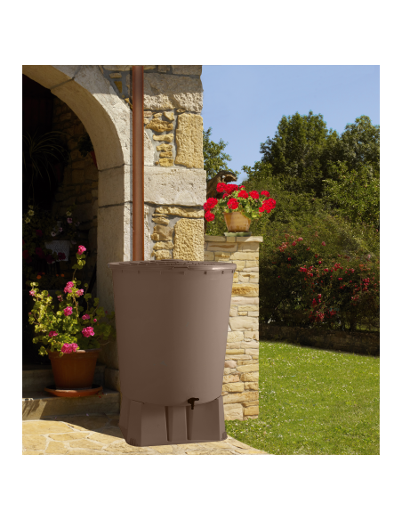 Récupérateur d'eau + socle 200L Bellijardin Récupérateur d'eau