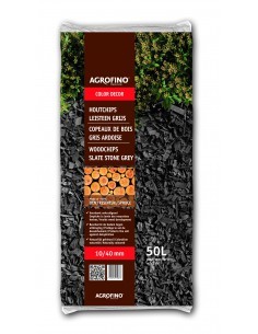 Copeaux de bois anthracite Agrofino Paillage