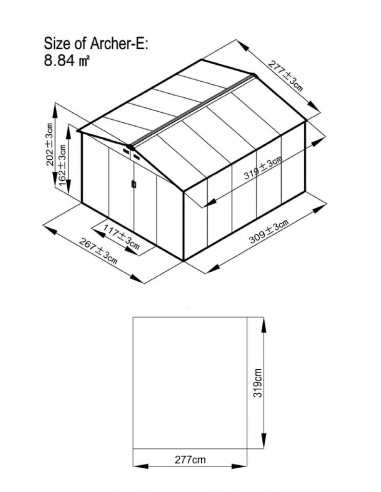 Abri de jardin T2 Green Way NC Abri de jardin