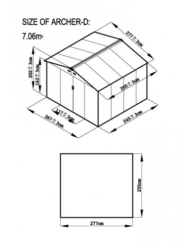Abri de jardin T1 Green Way NC Abri de jardin