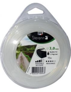 Fil Nylon Carré Ø3mm - 15M Jardipièces Accessoires et entretien