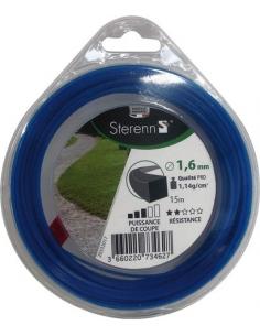 Fil Nylon Carré Ø1.6mm - 15M Jardipièces Accessoires et entretien