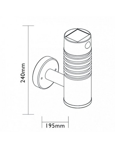 Applique solaire Lorient - Luxform Luxform lighting Eclairage terrasse solaire