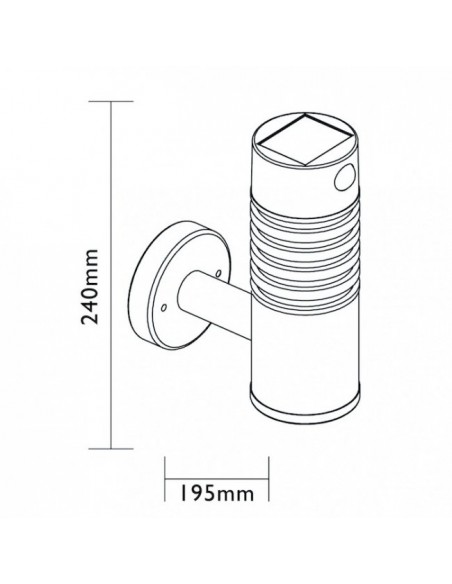 Applique solaire Lorient - Luxform Luxform lighting Eclairage terrasse solaire