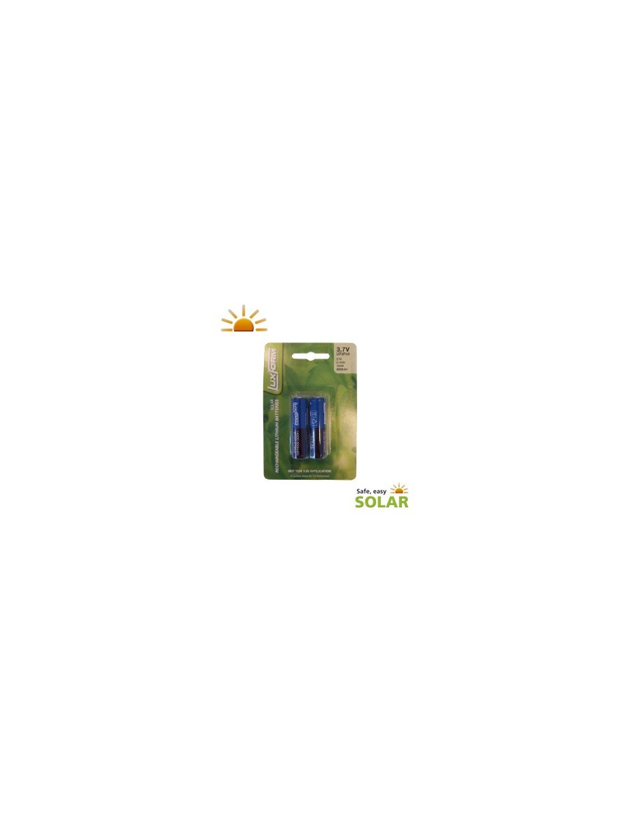 Piles solaires AA rechargeables x2 14500 LI-ON Luxform lighting Accessoires pour éclairage