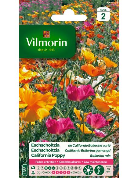 Eschscholtzia de Californie Ballerine Vilmorin Graines de plante fleurie