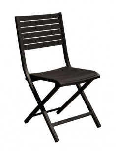 Chaise "Lucca" anthracite Pro Loisirs Chaise de jardin