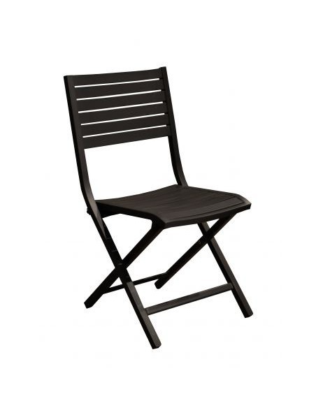 Chaise "Lucca" anthracite Pro Loisirs Chaise de jardin