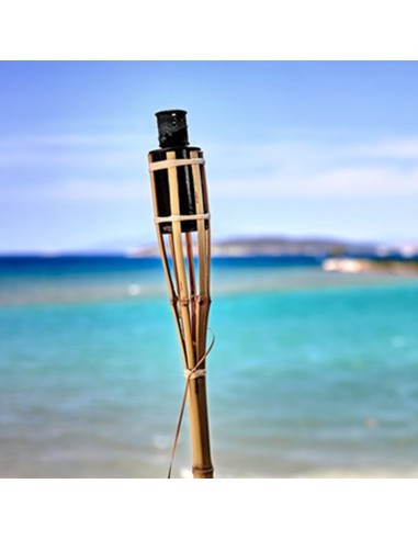 Torche en bambou noir - Roura ROURA Guirlande, lanterne et objet décoratif