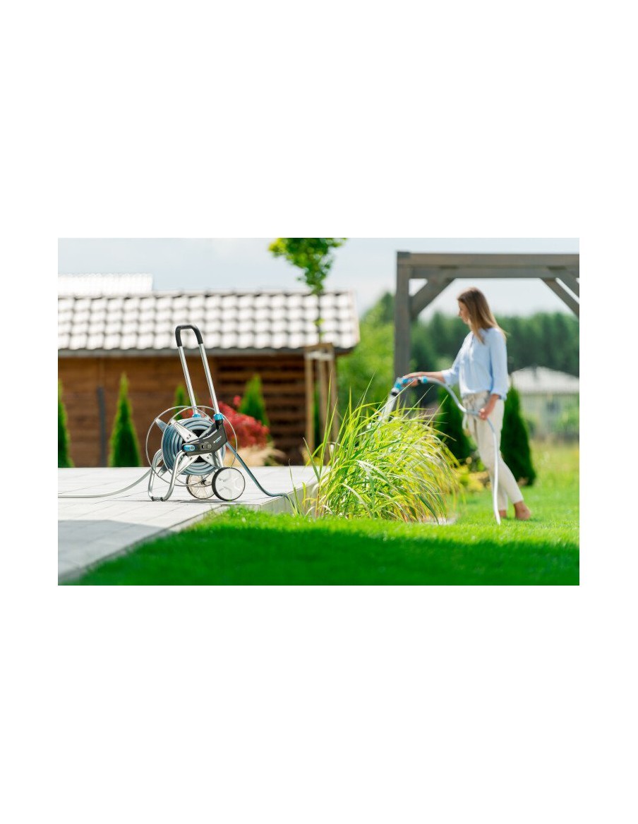 Dévidoir métal EXPLORER Ø12,5mm x 25m + Accessoires - Cellfast Cellfast Dévidoir et enrouleur de tuyau