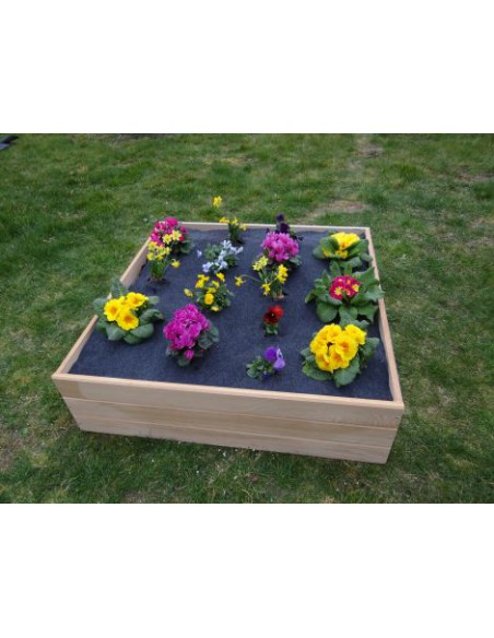 Feutre pour carré potager 120 x 120 cm  Film, toile de paillage et nappe anti-herbe