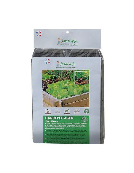 Feutre pour carré potager 120 x 120 cm  Film, toile de paillage et nappe anti-herbe