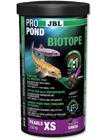 Pot 1L Biotope Pearls XS - JBL JBL Alimentation pour poisson de bassin