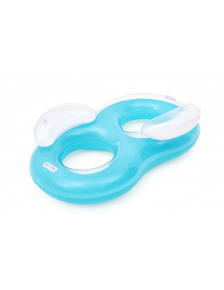 Bouée 2 Places Ronde + Dossier Double Ring 188X117CM - Bestway BestWay Baignade & jeu de piscine