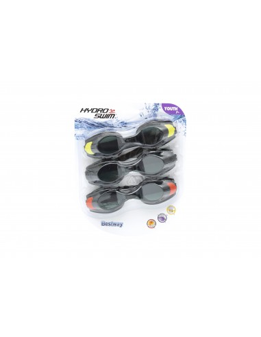 Lot de 3 Lunettes De Natation Focus Junior 7/13ANS - Bestway BestWay Baignade & jeu de piscine
