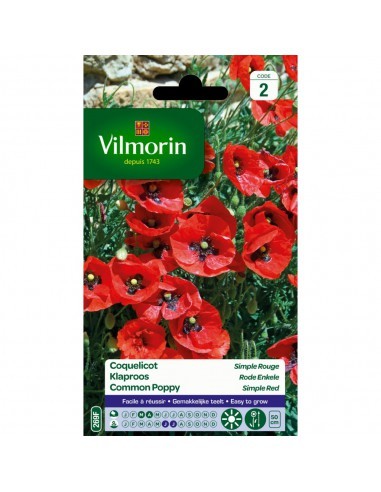 Coquelicot Simple Rouge - Vilmorin Vilmorin Graines de plante fleurie